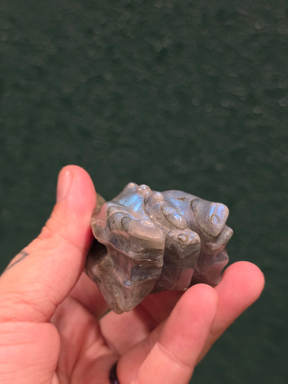 Labradorite Dragon Skull