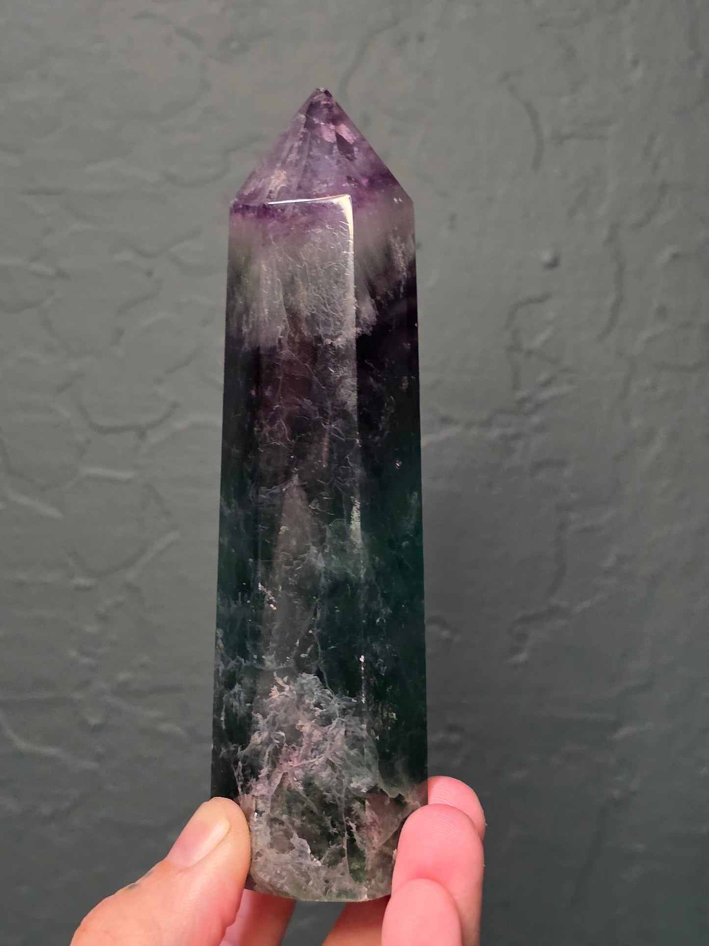 Tall Green Moonstone Towers - UV Reactive