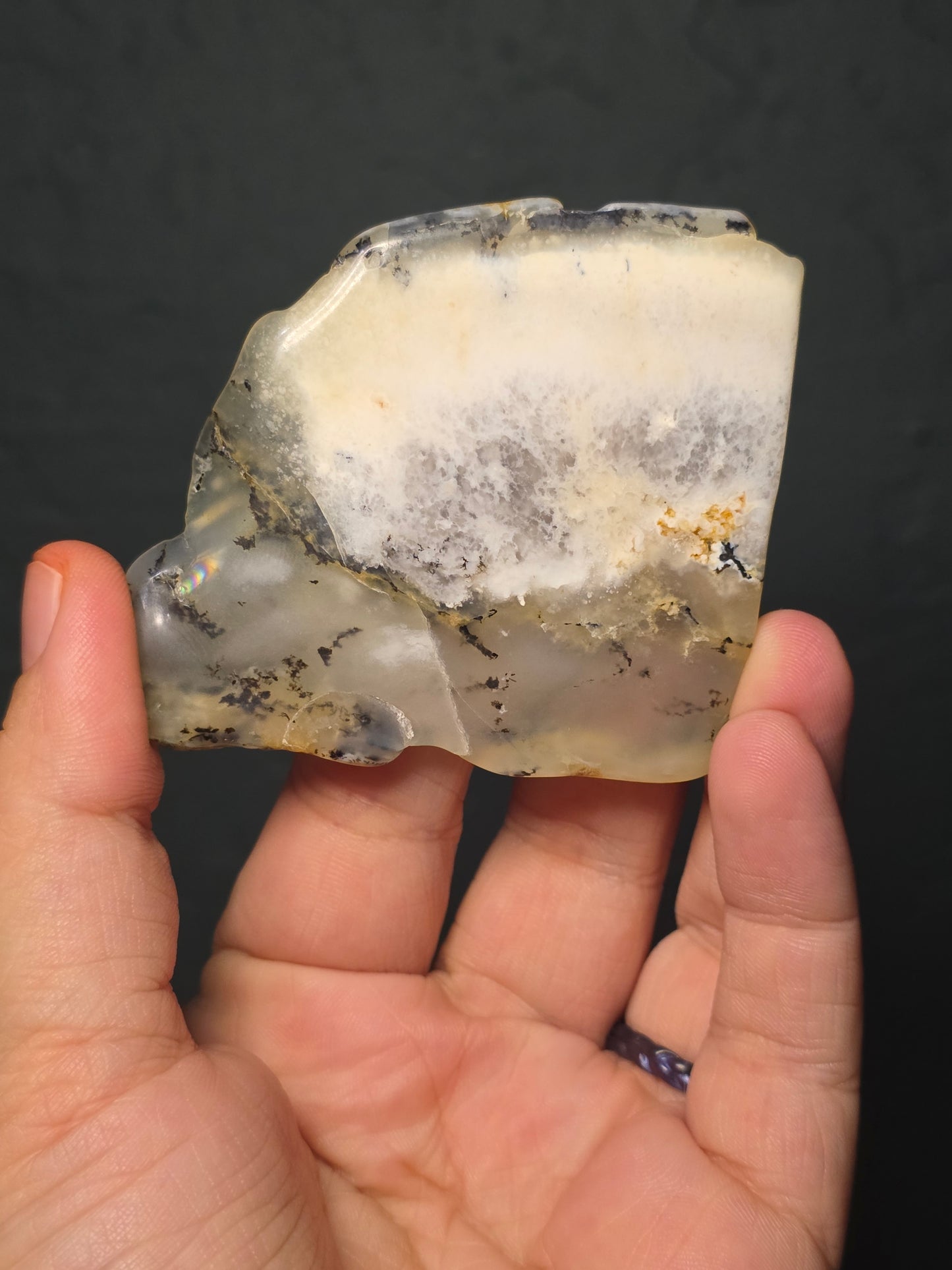 Dendritic Opal Slab - UV Reactive