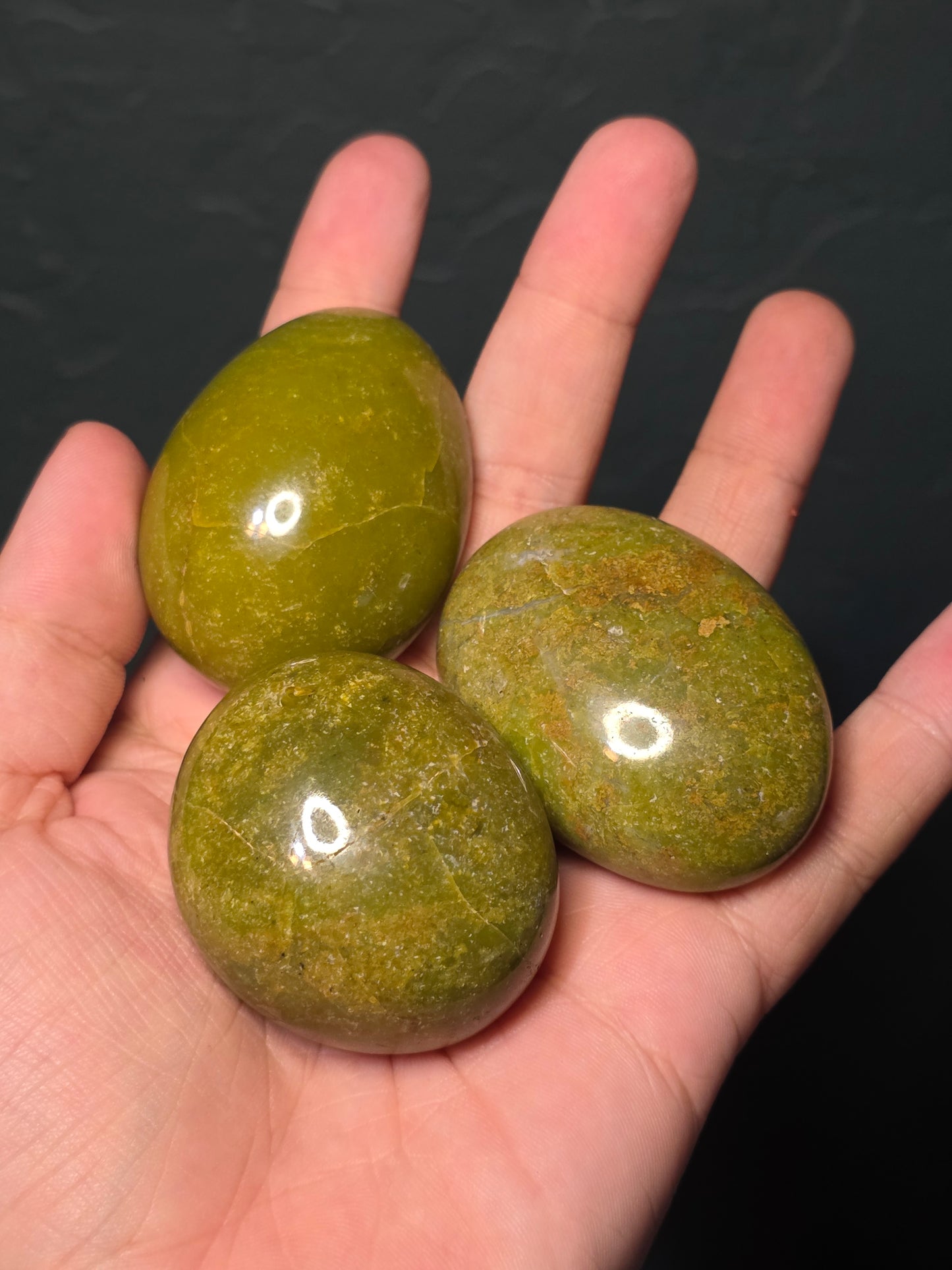 Green Opal Palm Stone