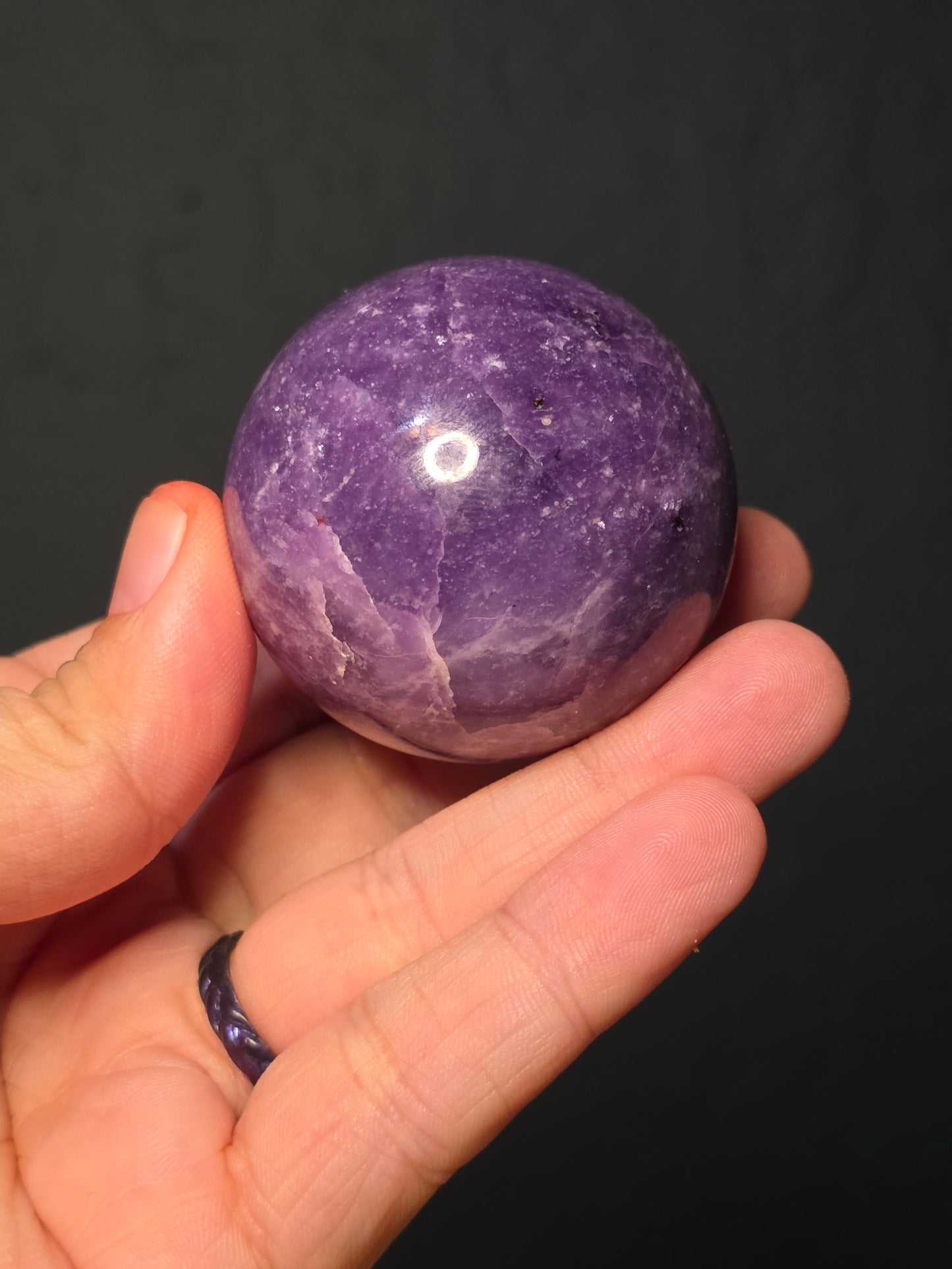 Lepidolite Sphere