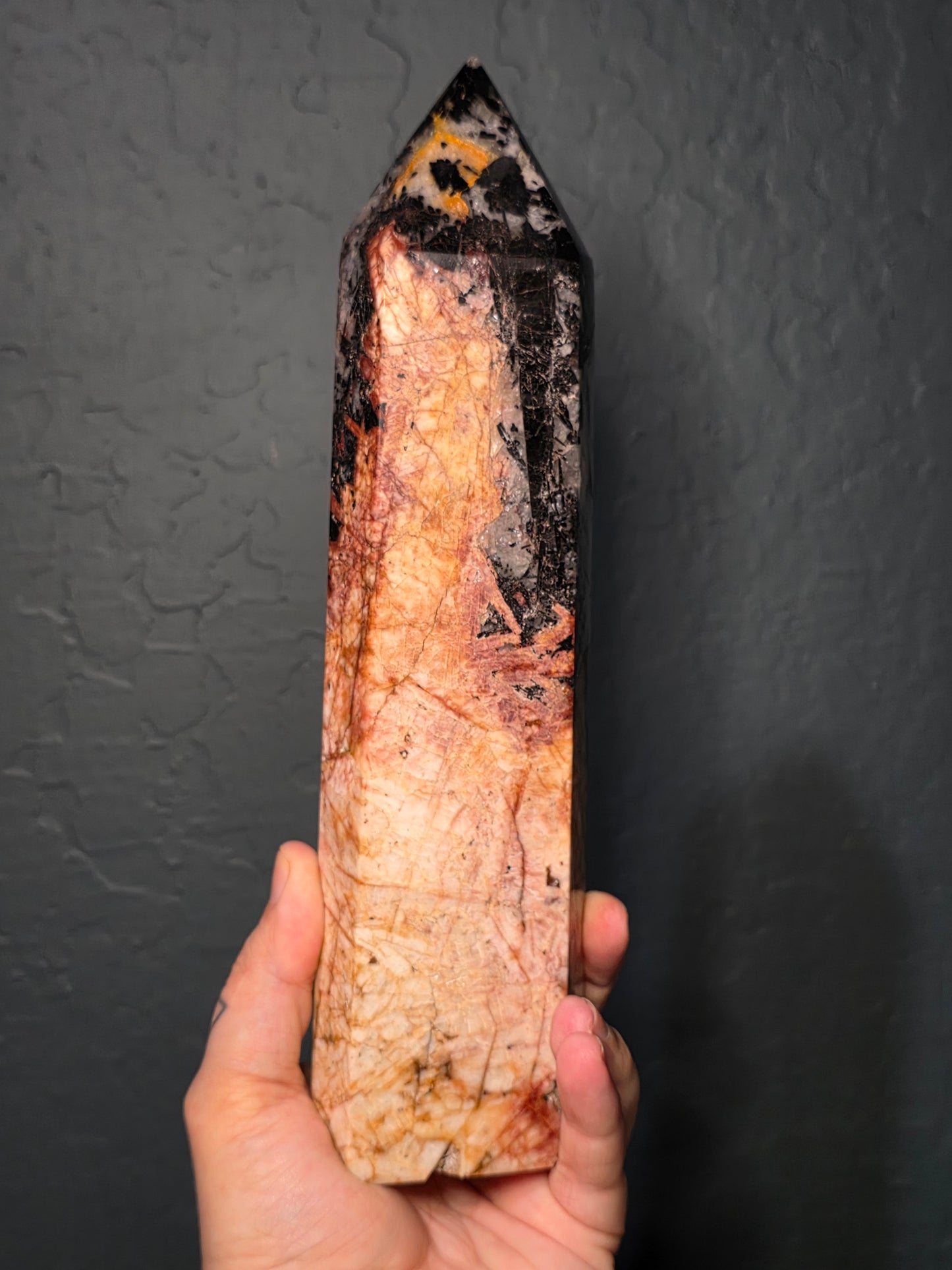Jumbo Tourmaline in Quartz Towers