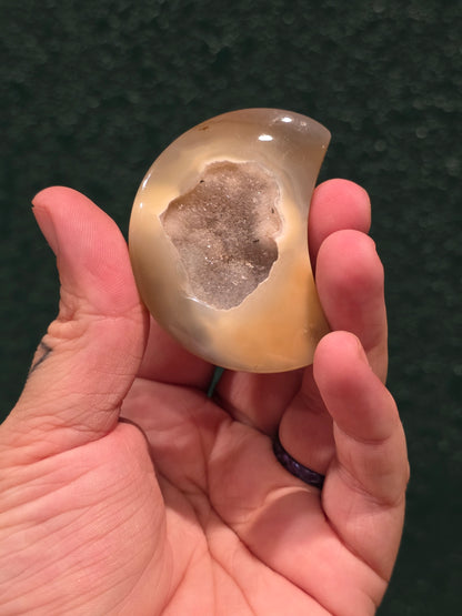 Druzy Agate Moon - Sm