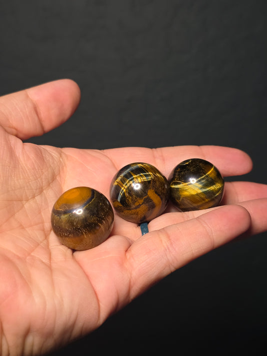 Small Tigers Eye Spheres