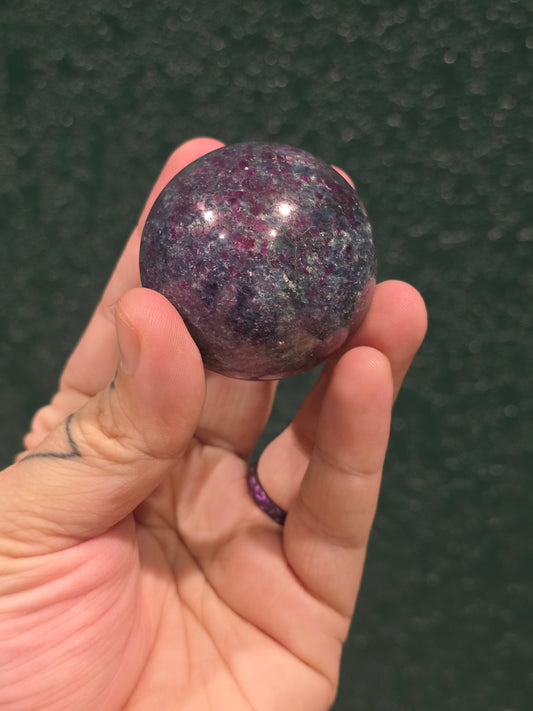Ruby Kyanite Sphere