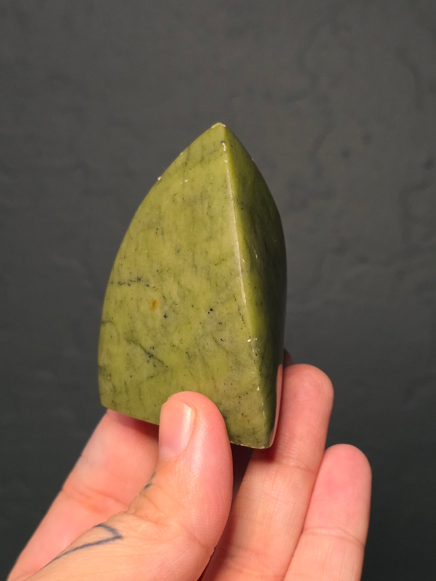 Small Nephrite Jade Flame