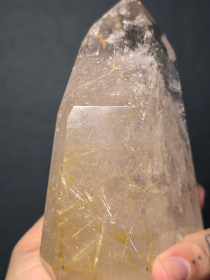 Large Chunky Rutilated Quartz Tower