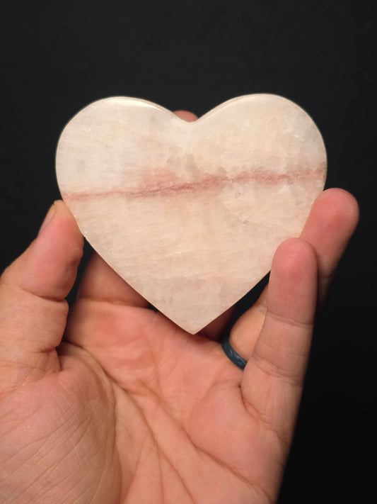 Pink Calcite Heart
