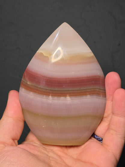 Banded Calcite Tear Drop