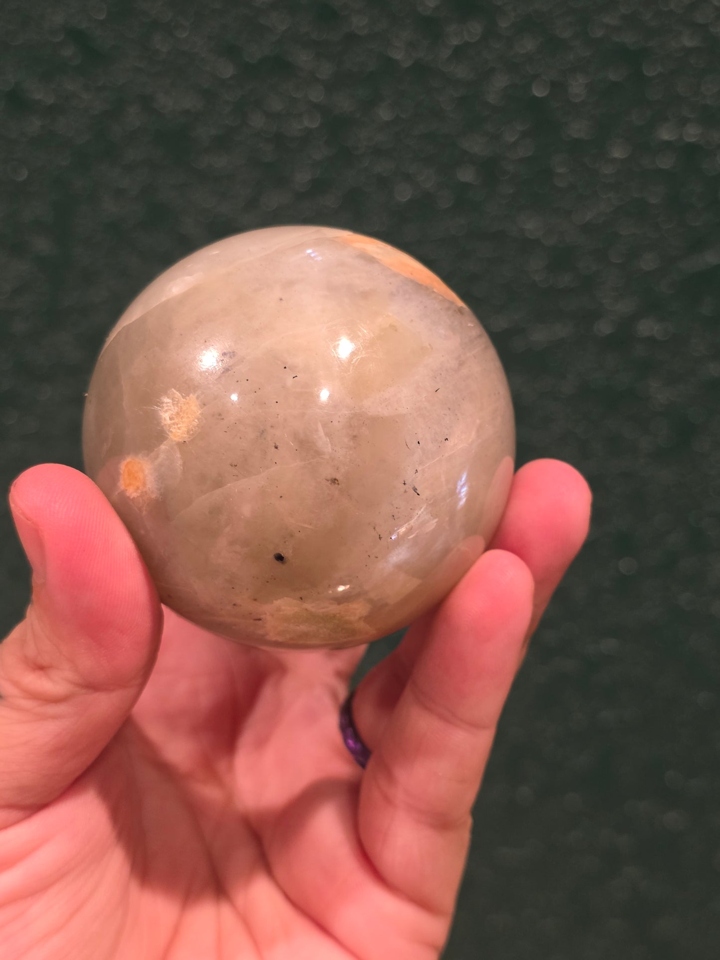 Green Moonstone Sphere