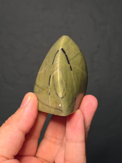 Small Nephrite Jade Flame