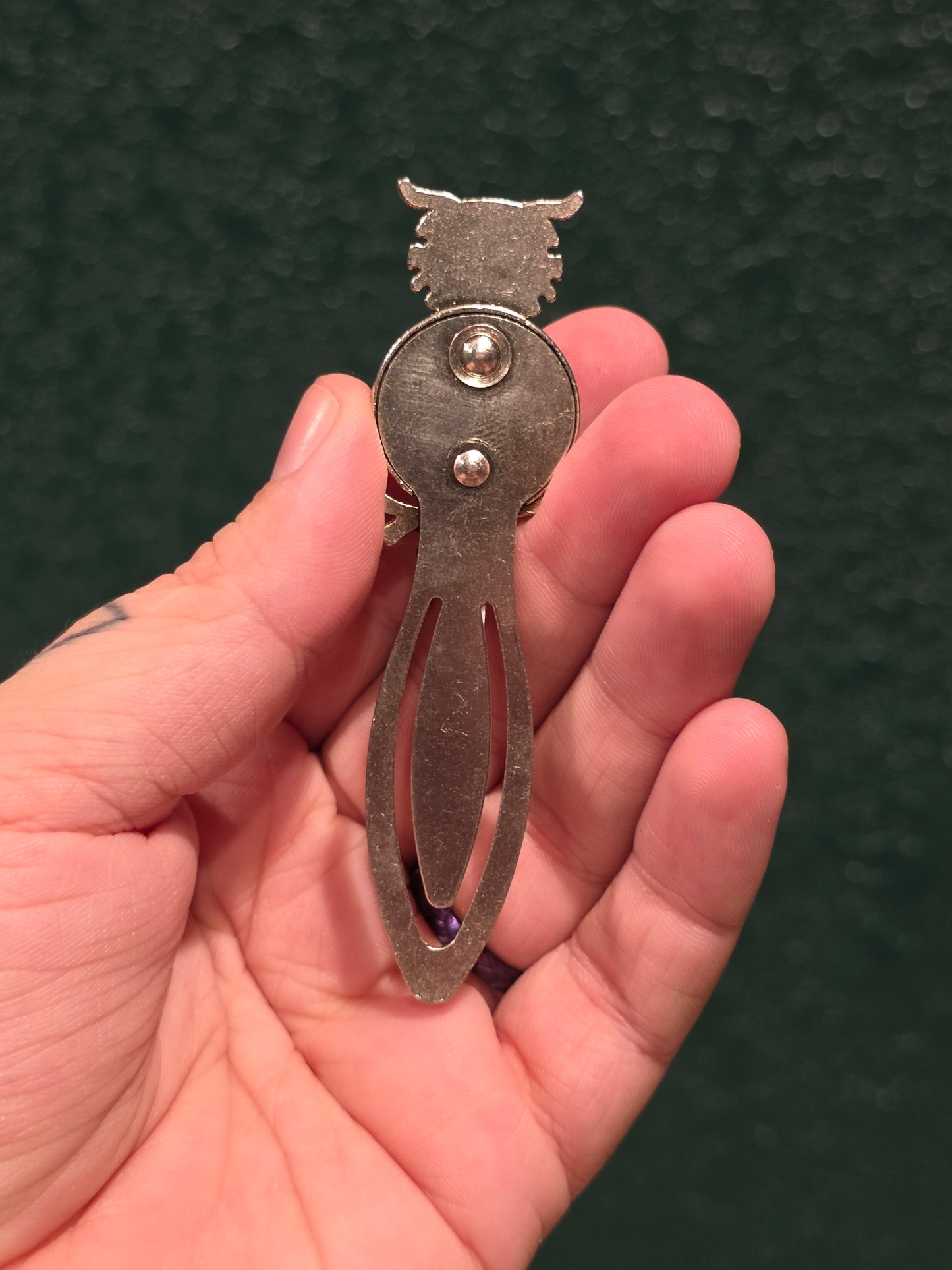 Clear Quartz Owl Book Mark