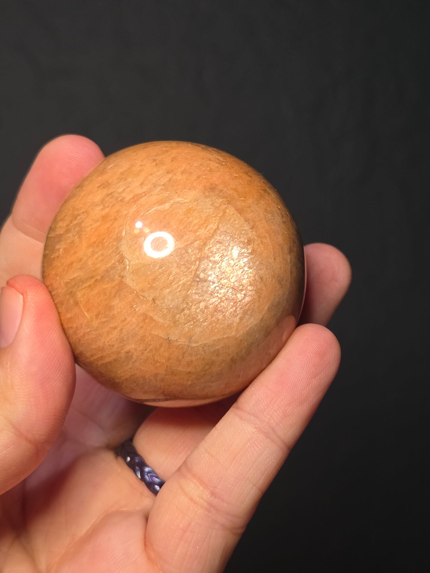 Peach Moonstone Sphere