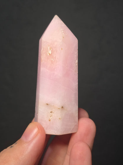 Kunzite and Pink Calcite Towers - UV Reactive