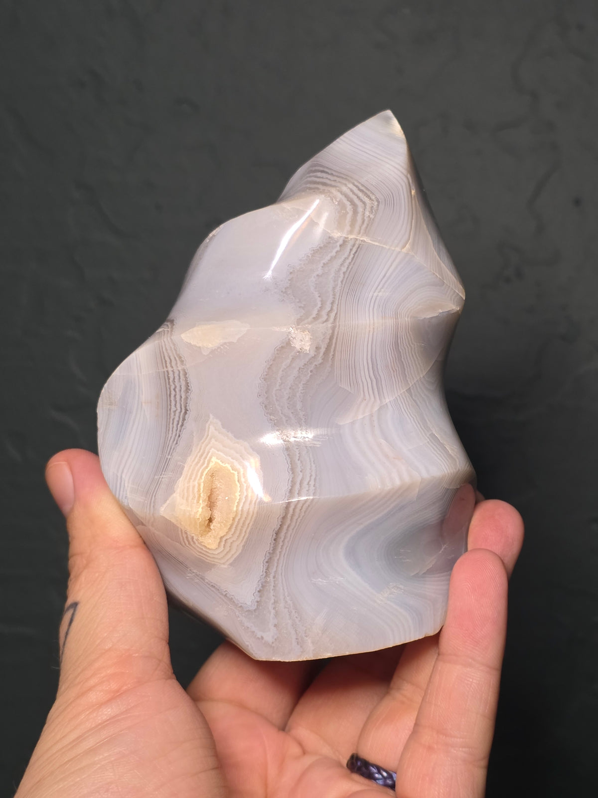 Banded Orca Agate Flame