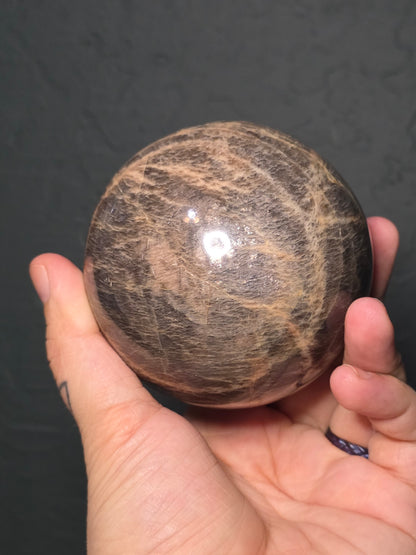 Black Moonstone Sphere